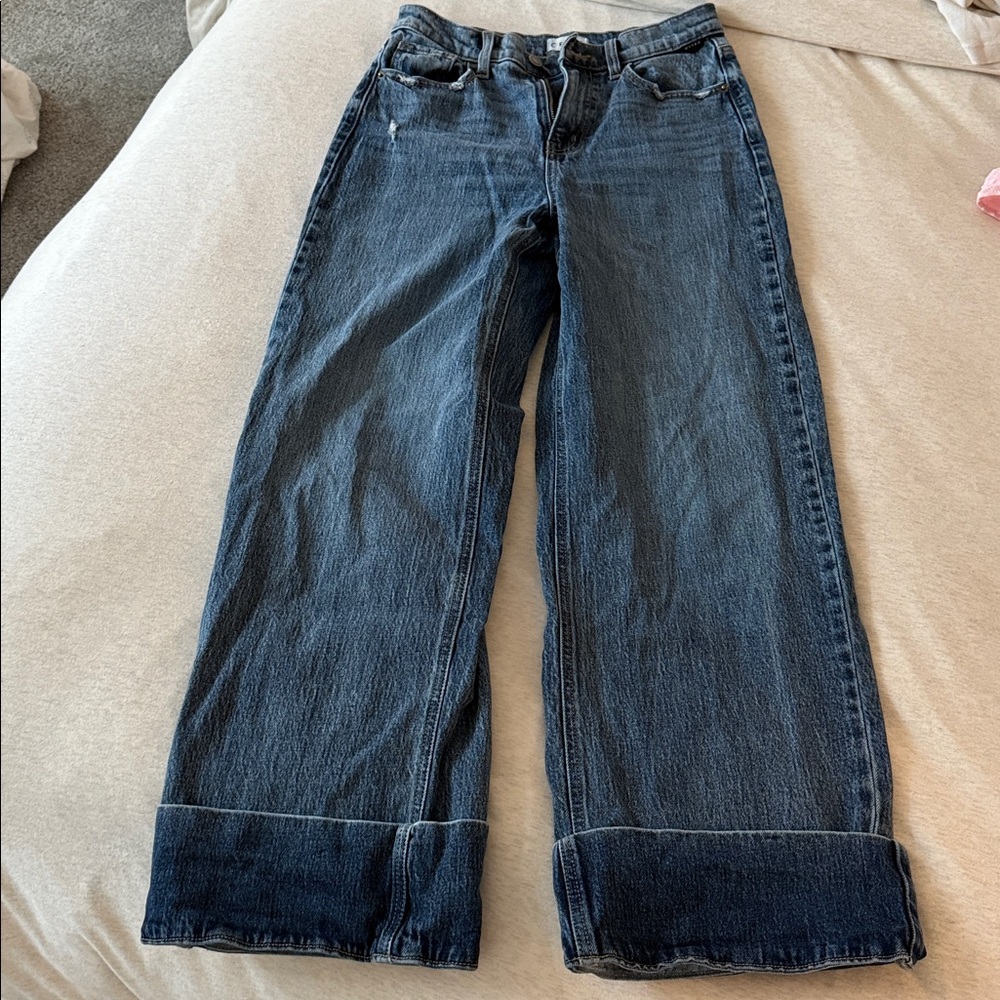 Wide-Leg Denim Jeans Cello